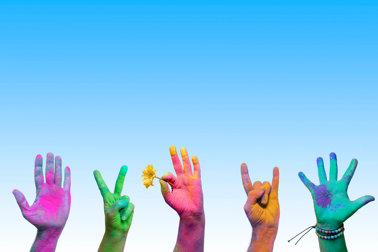 Municipal Celebration with colour powder