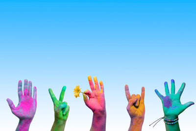 Municipal Celebration with colour powder